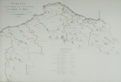 Army of the Rhine's stationing map