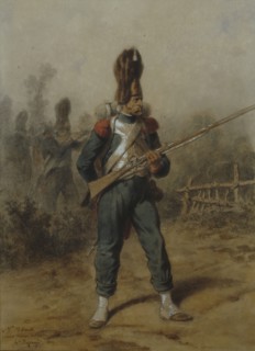 Bellangé, Grenadier de la garde lors de la Campagne de Belgique en 1815