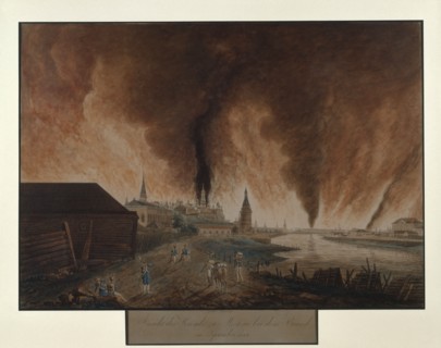 Gravure, Incendie de Moscou