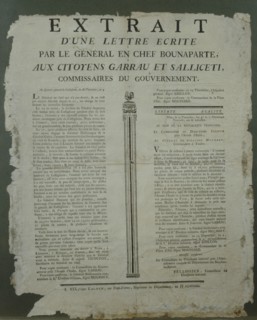 Proclamation de la victoire de Castiglione par Bonaparte