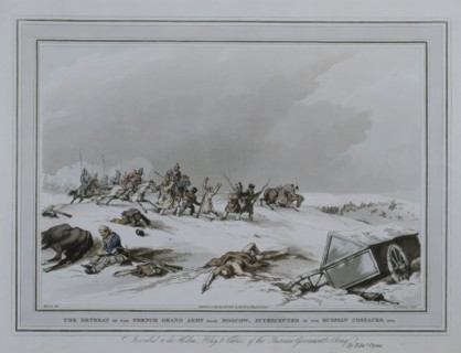 Engraving, Retreat from Russia