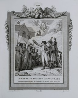 L'Empereur accorde de nouveaux bienfaits aux religieux de l'hospice du Mont Saint-Bernard