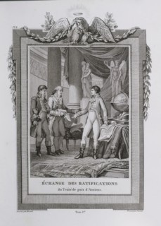 Echange des ratifications du traité de paix d'Amiens