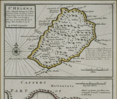 Map of St. Helena island