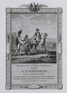 Vernet, Frontispiece of the book relating the battle of Marengo