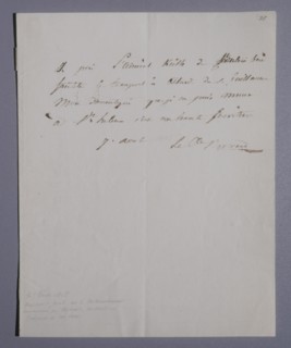 Demande du Grand maréchal Bertrand à l'amiral anglais (1815)