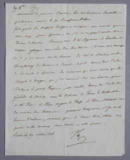 Letter written by the Emperor to General Clarck (1806)