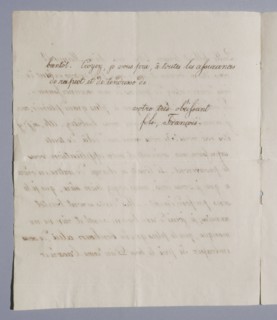 Autograph letter written by the King of Rome to Empress Marie-Louise (c.1817-1818)