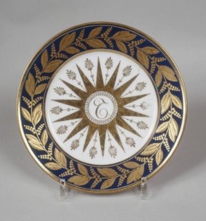 Assiette à dessert du ministère au chiffre de Talleyrand