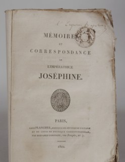 Book from the Emperor's library on St. Helena