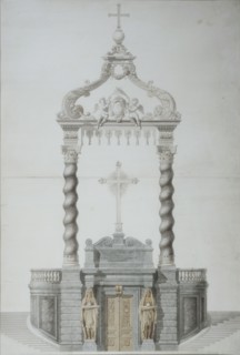 Visconti, The Emperor's tomb being erected at the Invalides