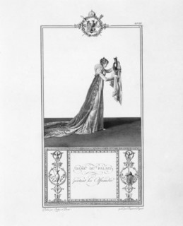 Livre du Sacre par Percier et Fontaine : Dame du palais portant les offrandes