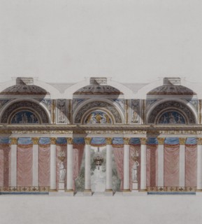 Percier et Fontaine, Projet de pavillon pour les fêtes du couronnement de Napoléon 1er (détail)