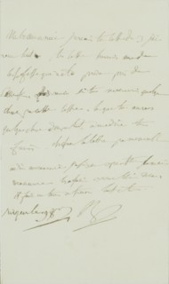 Letter from Napoleon to Marie-Louise