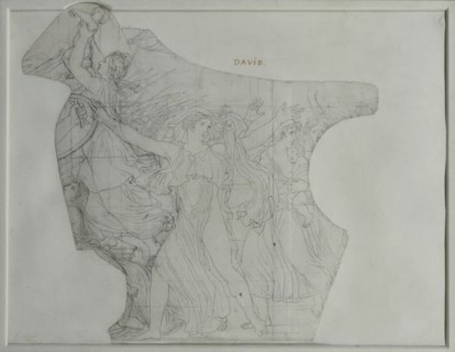 David, Hersilie entourée par les Sabines avec leurs enfants.