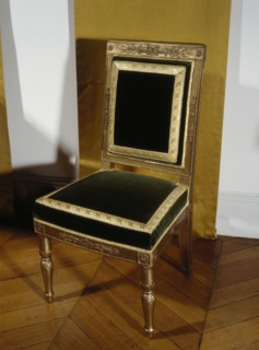 Chaise du Cabinet de Napoléon 1er aux Tuileries