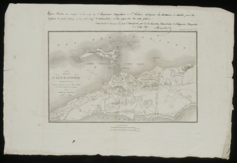 Plan d'Alexandrie en 1800