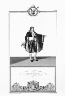 Le Livre du Sacre par Percier et Fontaine : le Sénateur.