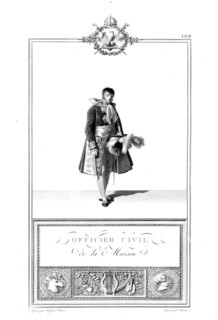 Le Livre du Sacre par Percier et Fontaine : Officier civil de la maison.