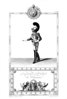 Le Livre du Sacre par Percier et Fontaine : Colonel Général des Cuirassiers.