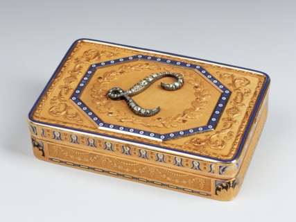 Boîte de présent au chiffre de Louis Bonaparte