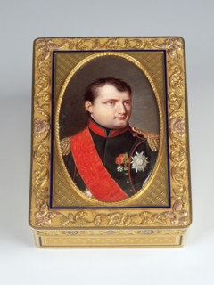 Boîte de présent. Portrait de Napoléon