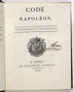 Code Napoleon, Title page