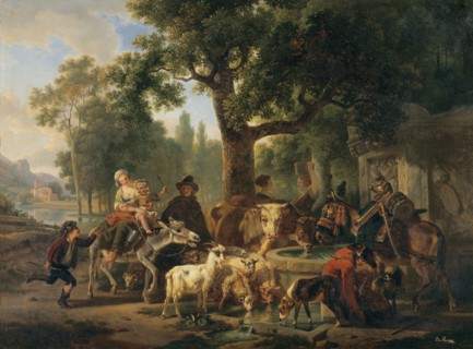 Demarne, La fontaine près d'un gros chêne
