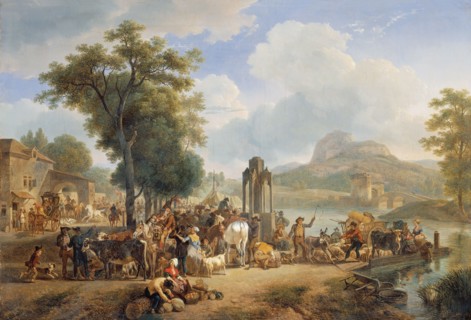 Demarne, Foire au bord d'une rivière