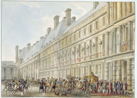 Pierre-François-Léonard Fontaine, Sortie du Palais des Tuileries