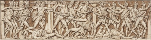 Pierre-Nolasque Bergeret, Combat entre les troupes françaises et autrichiennes