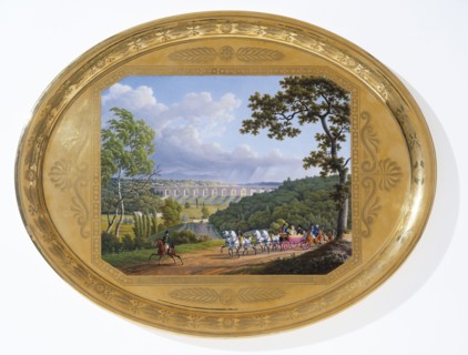 Manufacture de Sèvre, Déjeuner des vues des environs de Sèvres, plateau