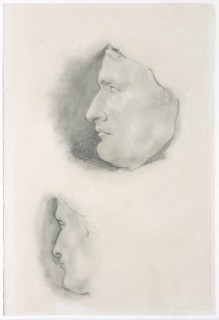 Anonyme, Etude de deux profils de Napoléon