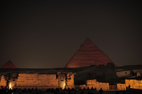 Le Caire, les pyramides, son et lumière