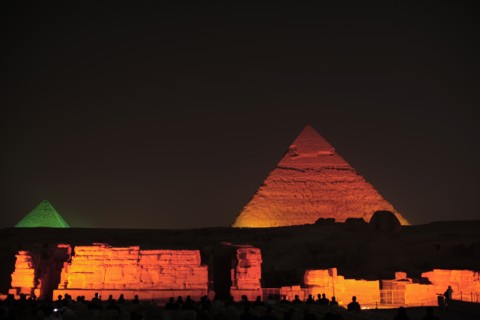 Le Caire, les pyramides, son et lumière