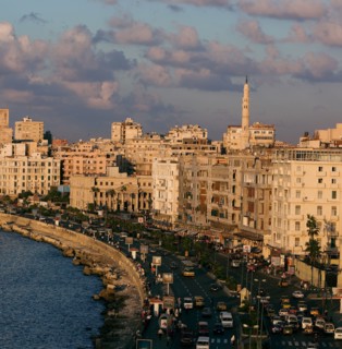 Alexandrie, le front de mer