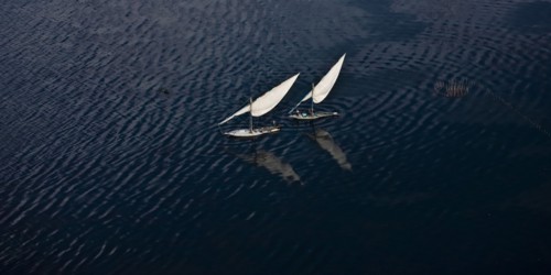 Felouques sur le delta du Nil