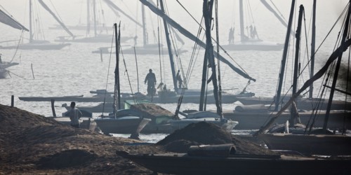 Felouques sur le delta du Nil