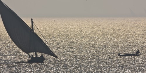 Felouques sur le delta du Nil