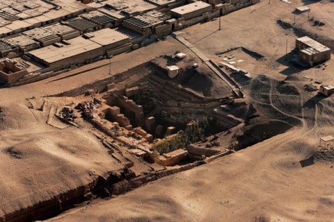 Abydos, vue aérienne