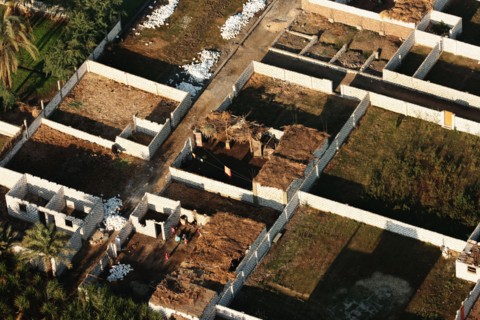 Vue aérienne du Nil entre Louxor et Assouan