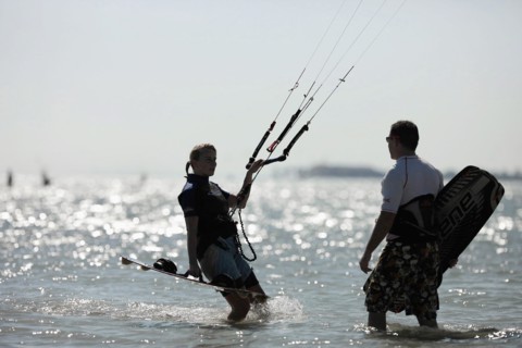 Kitesurf à el-Gouna (Egypte)