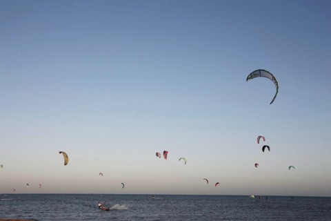 Kitesurf à el-Gouna (Egypte)
