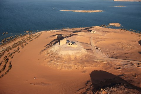 Temple de Dakka, vue aérienne