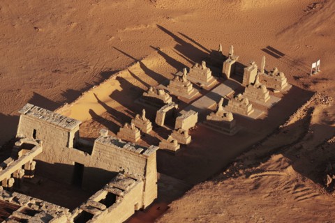 Temple de Ouadi es-Sébouah, vue aérienne