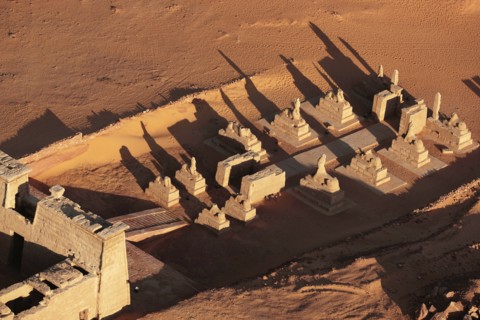 Temple de Ouadi es-Sébouah, vue aérienne