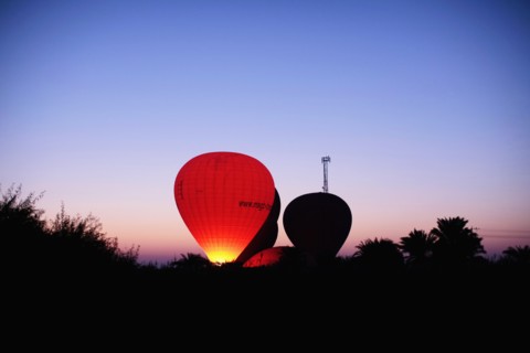 Montgolfières au-dessus de Louxor