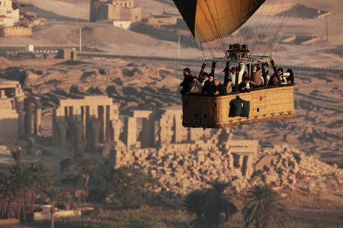Ramesseum, vue aérienne