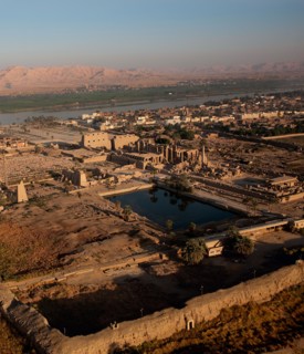 Temple d'Amon à Karnak vu depuis le sud-ouest