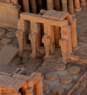Ramesseum, vue aérienne